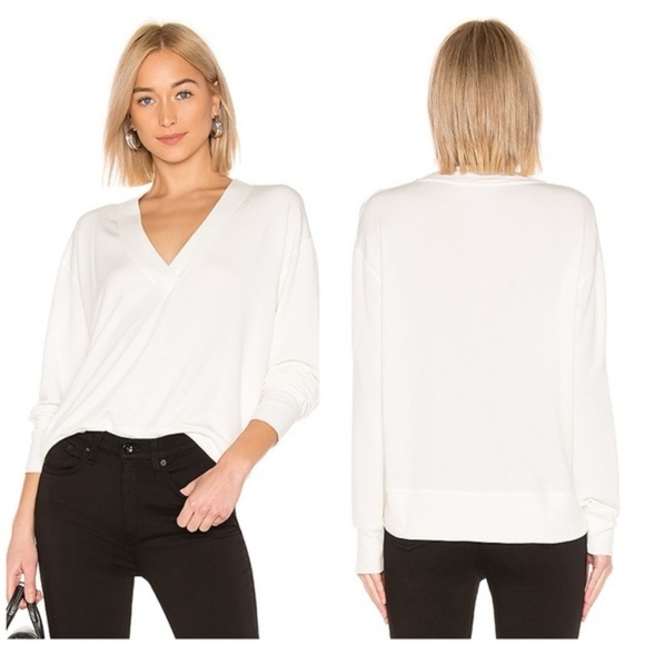 Blanc Pullover Sweatshirt V 